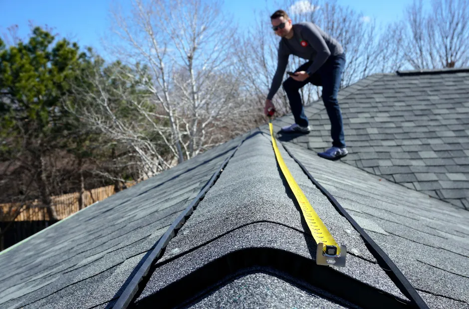 A picture of a residential roof in Slidell, LA